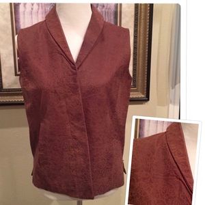 Coldwater Creek Leather Vest